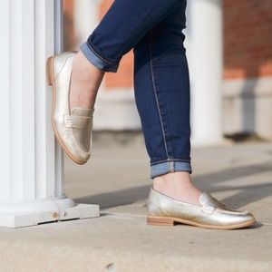 Naturalizer Gold Leather Loafers - Size 9MM